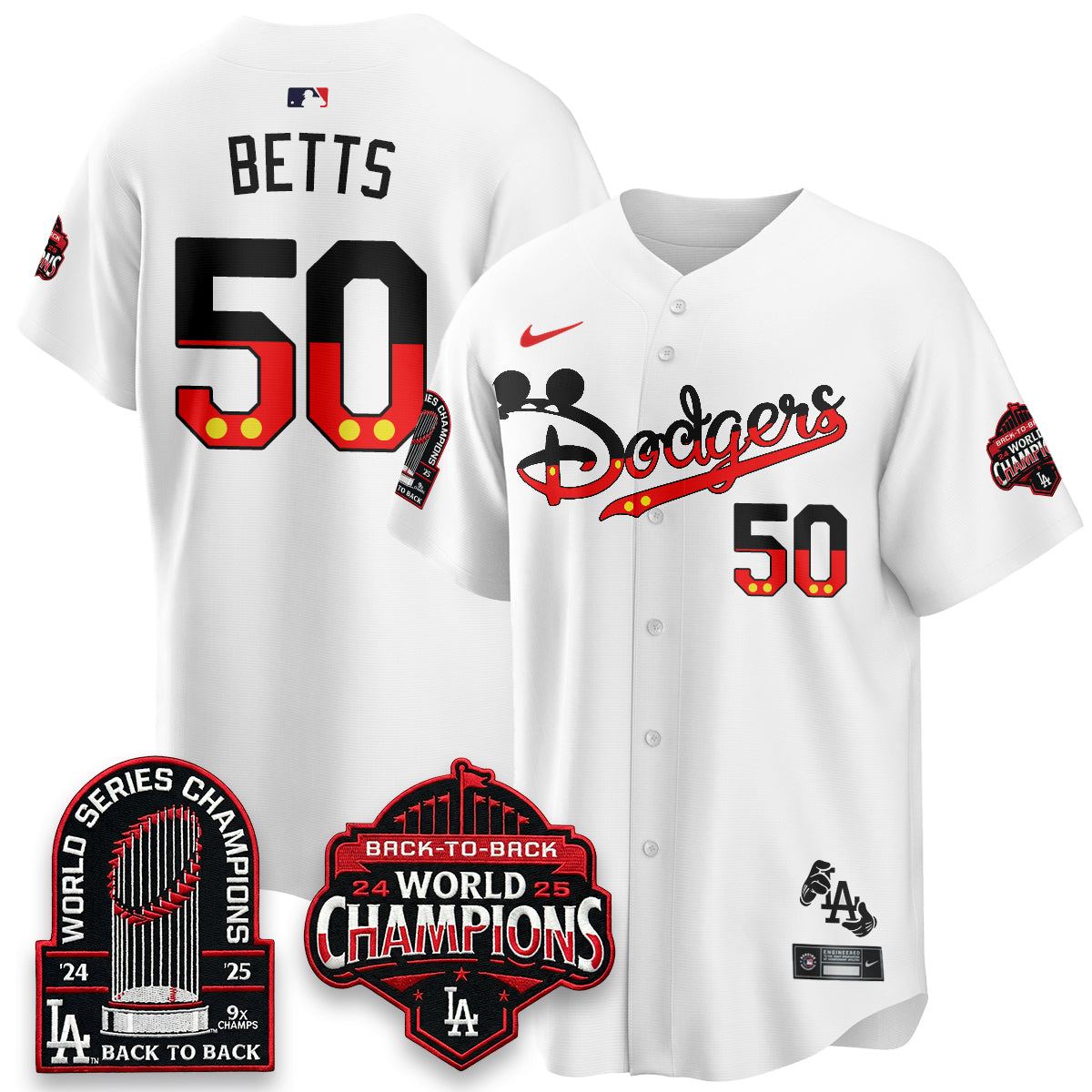 Los Angeles Dodgers x Mouse Vapor Limited Jersey- Stitched-Cuztomshoes