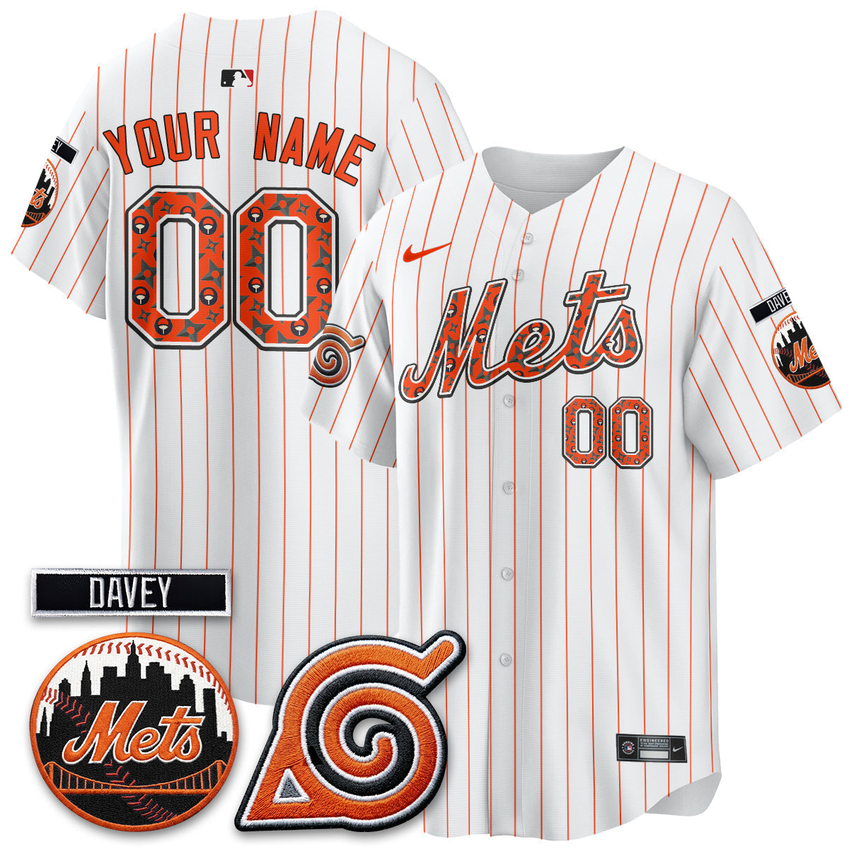 New York Mets x Naruto Nights 2026 Vapor Limited Custom Jersey - Stitched V2