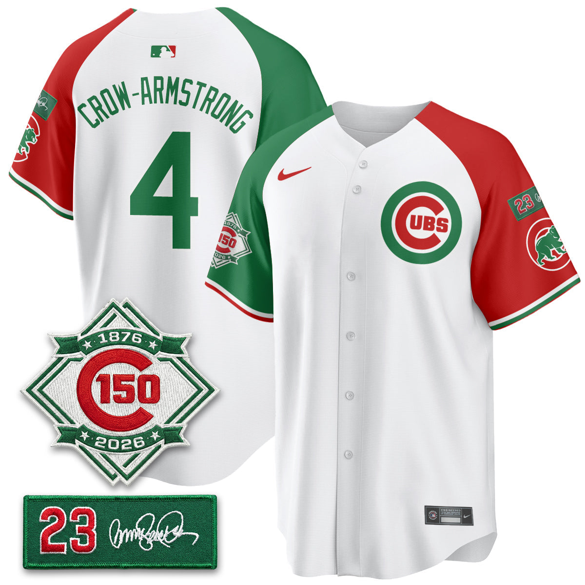 Chicago Cubs Limited Mexico Jersey - 150th Anniversary + Ryne Sandberg Tribute Patch Stitched