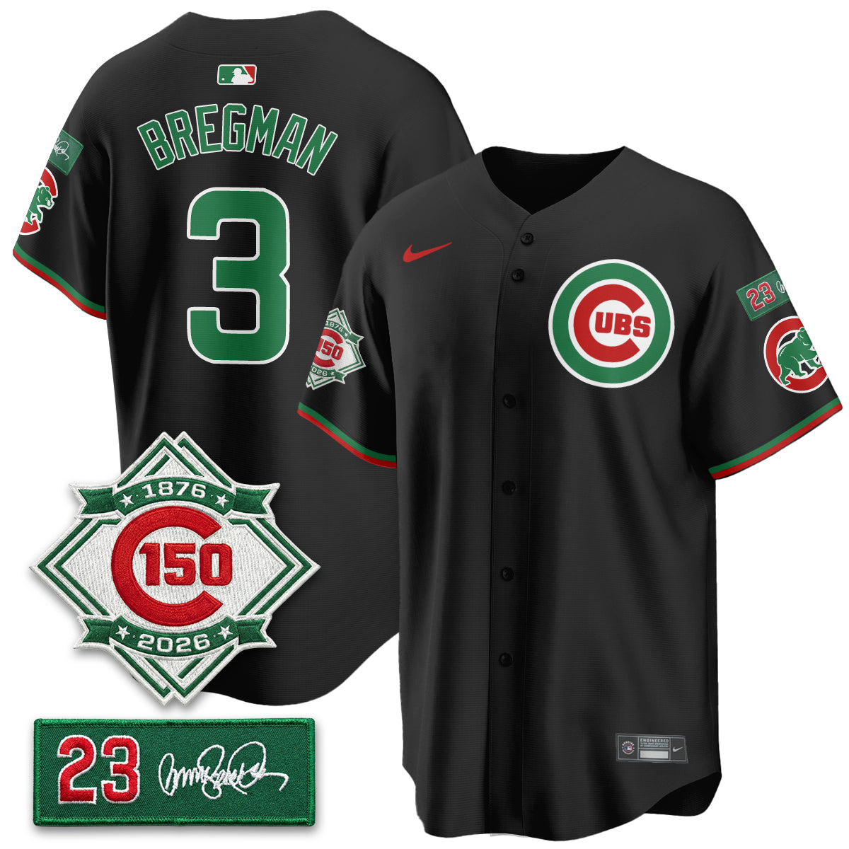 Chicago Cubs Limited Mexico Jersey - 150th Anniversary + Ryne Sandberg Tribute Patch Stitched
