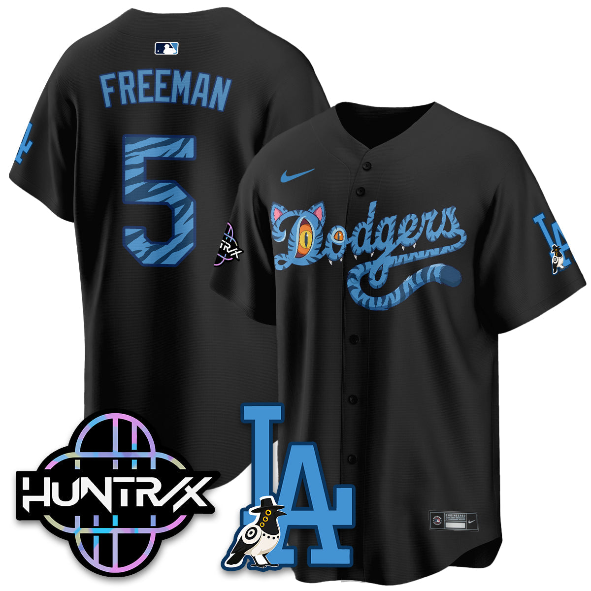 Los Angeles Dodgers x K-Pop Demon Hunters 2026 Vapor Jersey - Stitched-Cuztomshoes