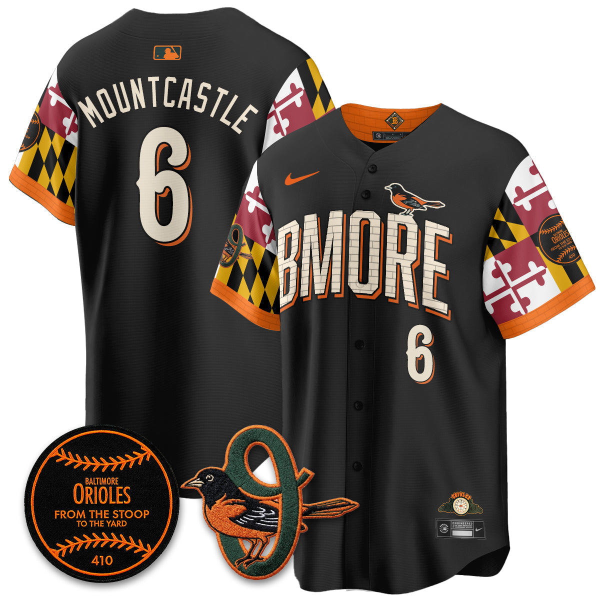 Baltimore Orioles x Maryland State Flag 2026 Vapor Jersey - Stitched-Cuztomshoes