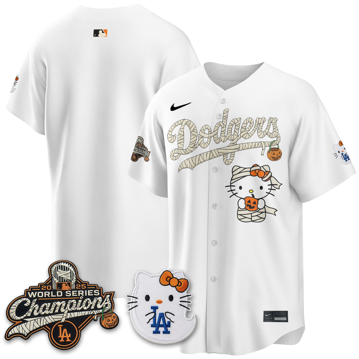 Los Angeles Dodgers Halloween 2026 Vapor Jersey V2- Stitched-Cuztomshoes