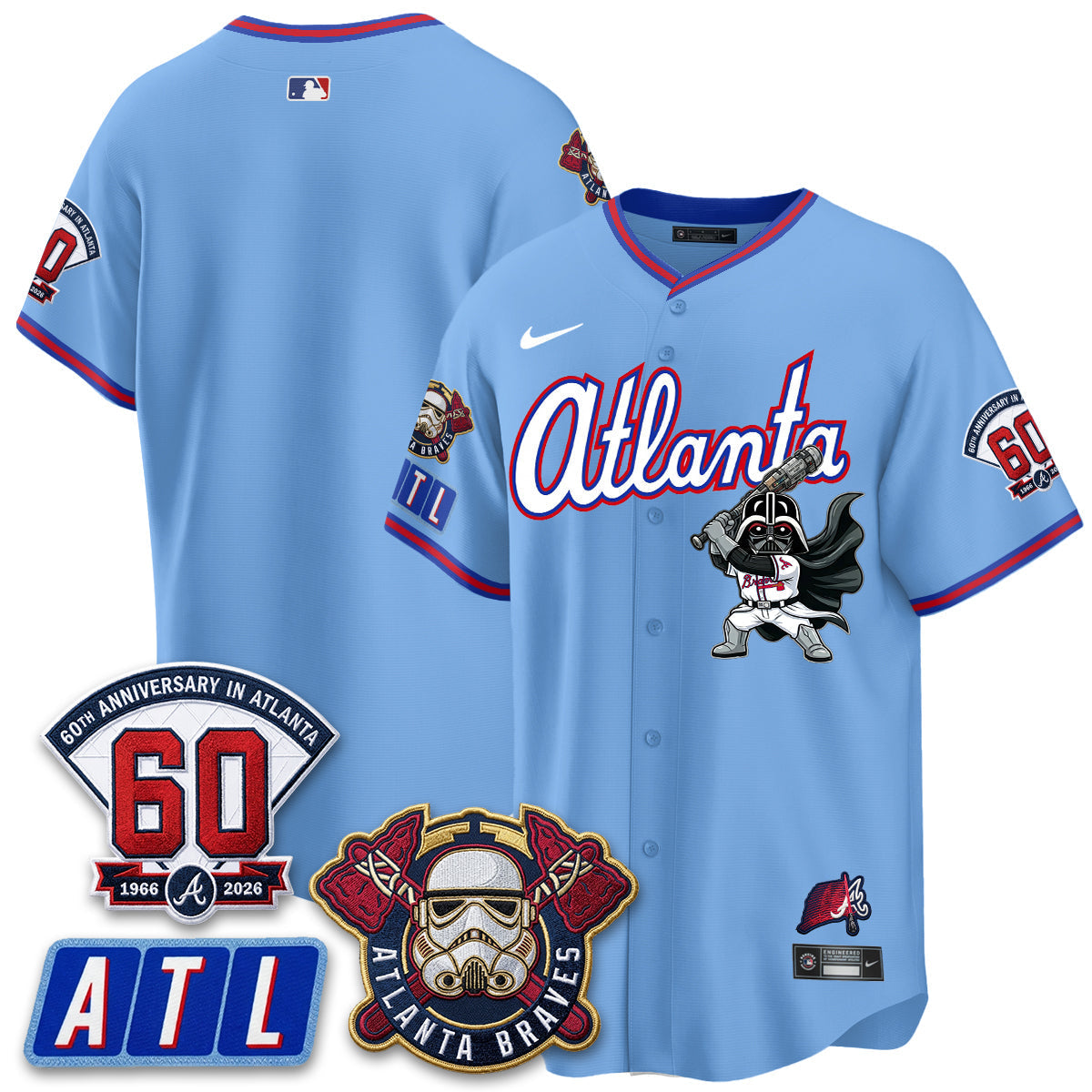 Atlanta Braves x SW Vapor Limited Jersey - Stitched