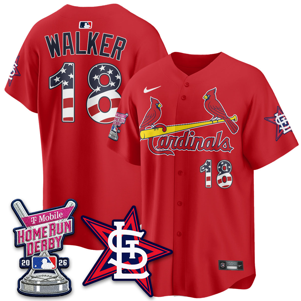 St. Louis Cardinals 2026 Home Run Derby Champion Jersey - Stitched