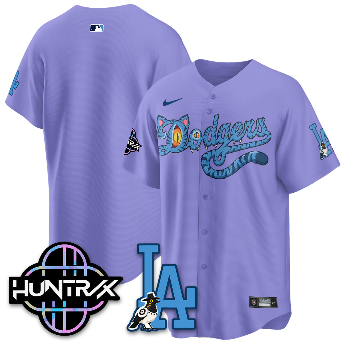 Los Angeles Dodgers x K-Pop Demon Hunters 2026 Vapor Jersey - Stitched-Cuztomshoes
