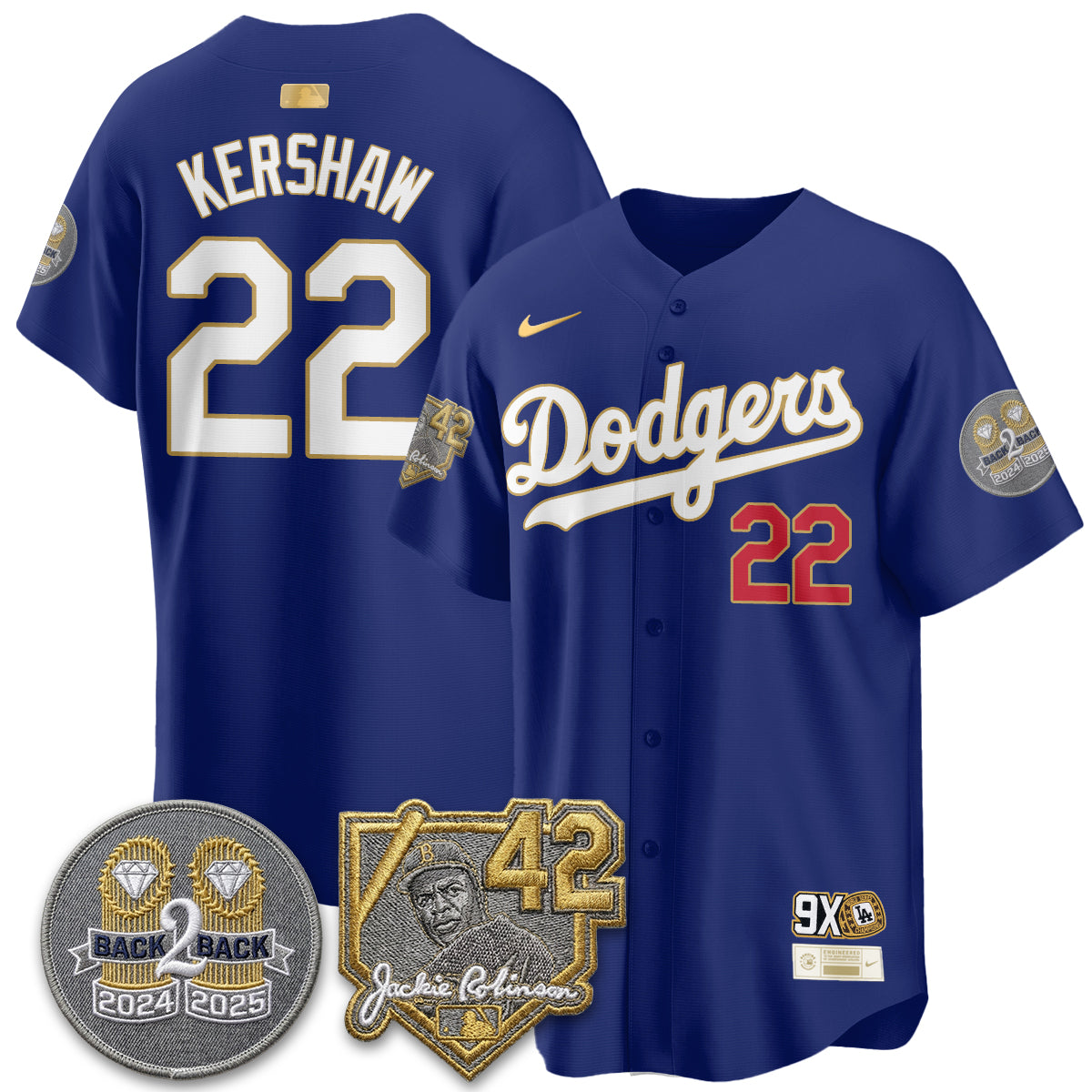 Los Angeles Dodgers - 2026 Jackie Robinson Day Vapor Limited Jersey - Stitched-Cuztomshoes