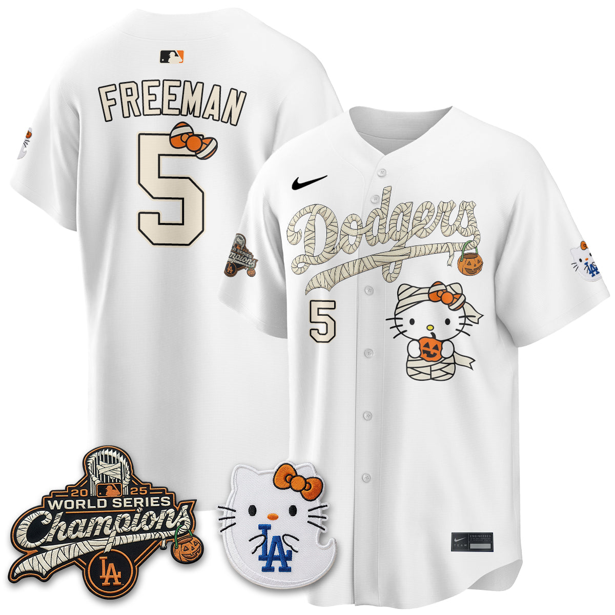 Los Angeles Dodgers Halloween 2026 Vapor Jersey V2- Stitched-Cuztomshoes