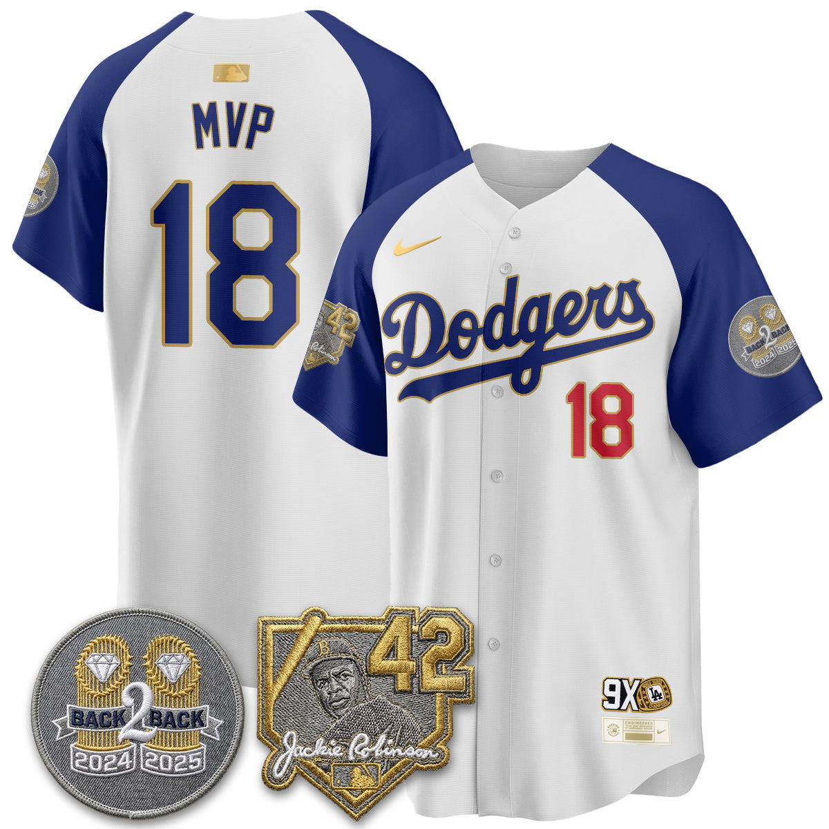Los Angeles Dodgers - 2026 Jackie Robinson Day Vapor Limited Jersey - Stitched-Cuztomshoes