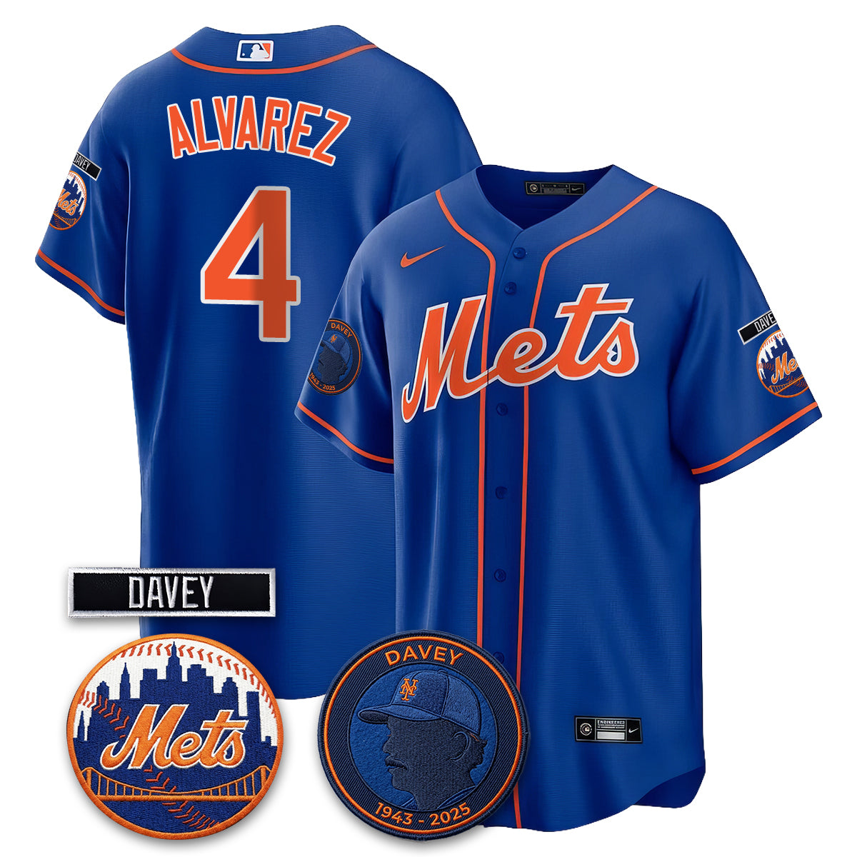 New York Mets 2026 Davey Johnson In Memoriam Vapor Limited Jersey - Stitched-Cuztomshoes
