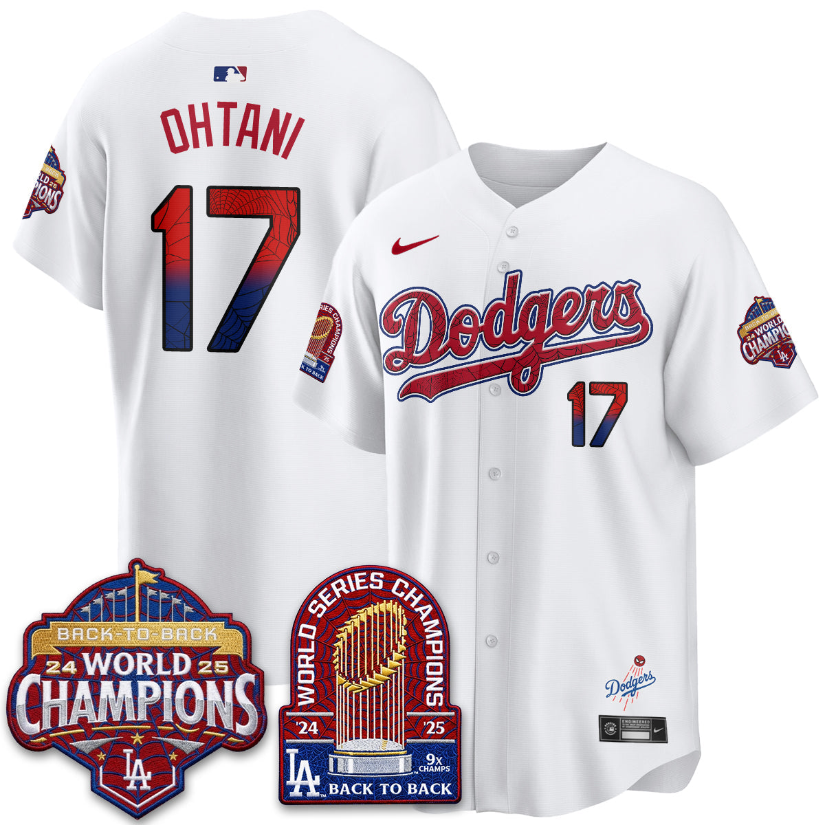 Los Angeles Dodgers x Web-Head 2026 Vapor Jersey - Stitched