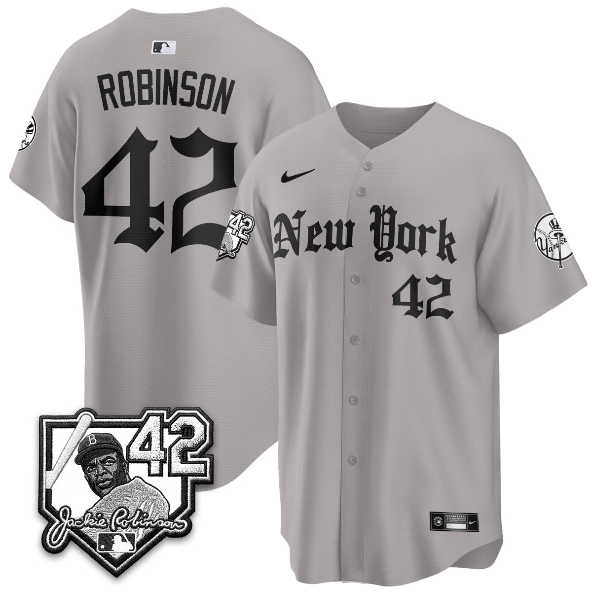 New York Yankees 2026 Jackie Robinson Day Gothic Vapor Limited Jersey - Stitched