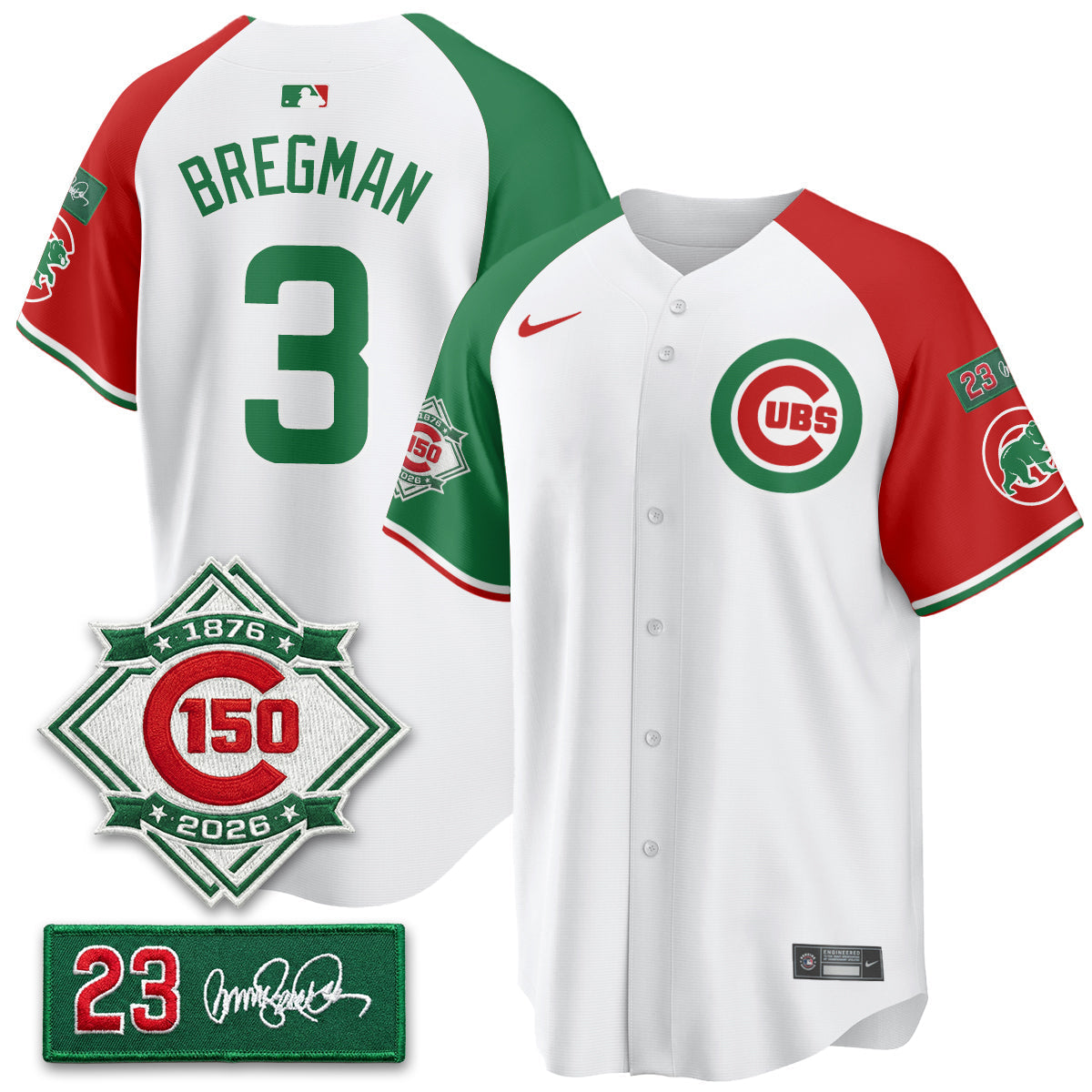 Chicago Cubs Limited Mexico Jersey - 150th Anniversary + Ryne Sandberg Tribute Patch Stitched
