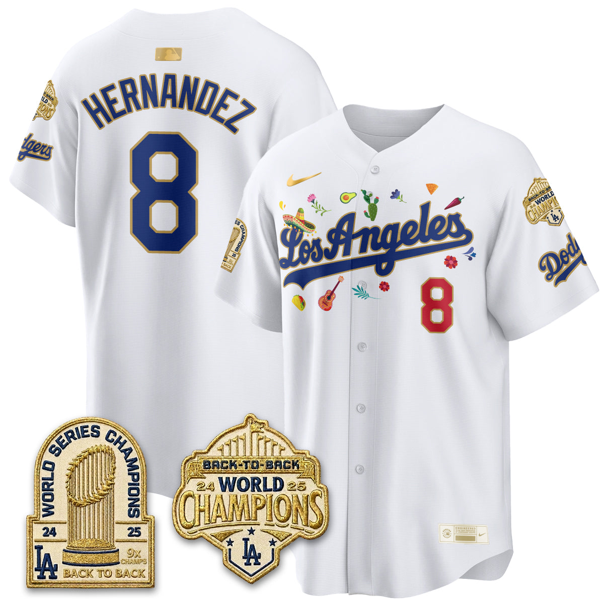 Los Angeles Dodgers Mexican Heritage 2026 Premier Limited Vapor Jersey - Stitched-Cuztomshoes