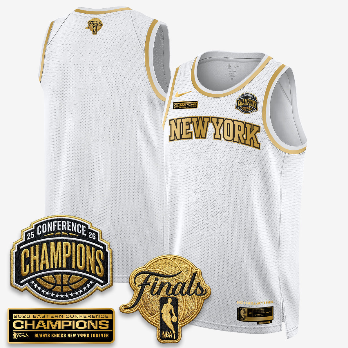 New York Knicks 2026 Basketball Eastern Conference Champions Vapor Special Edition Jersey - Stitched-Cuztomshoes