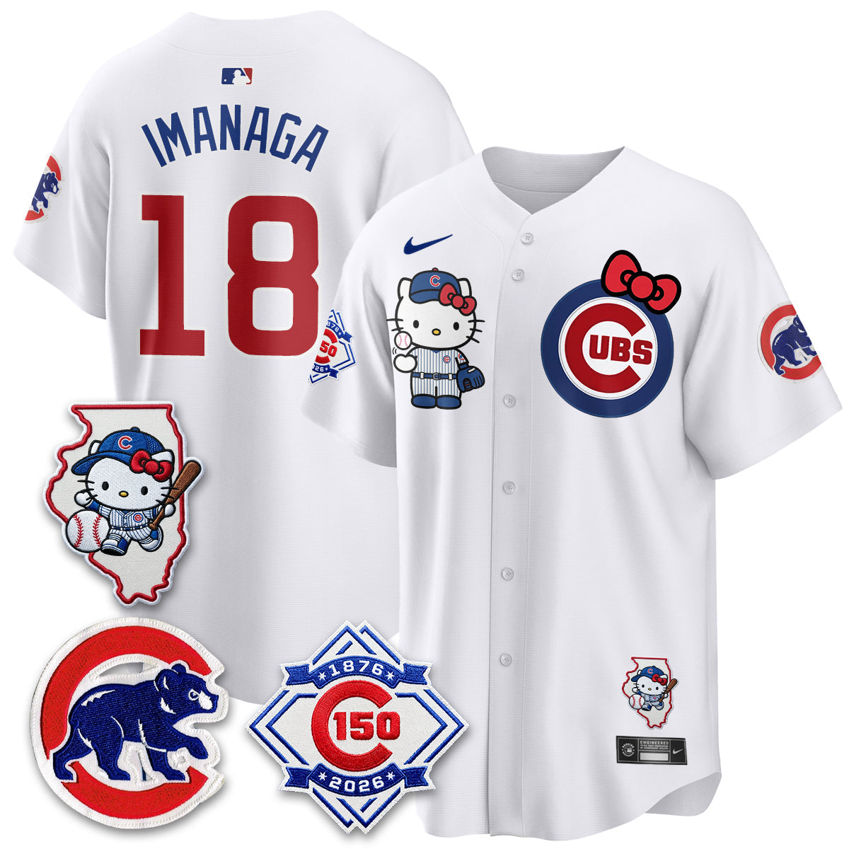 Chicago Cubs x Meow KT Vapor Premier Limited Jersey - Stitched V2