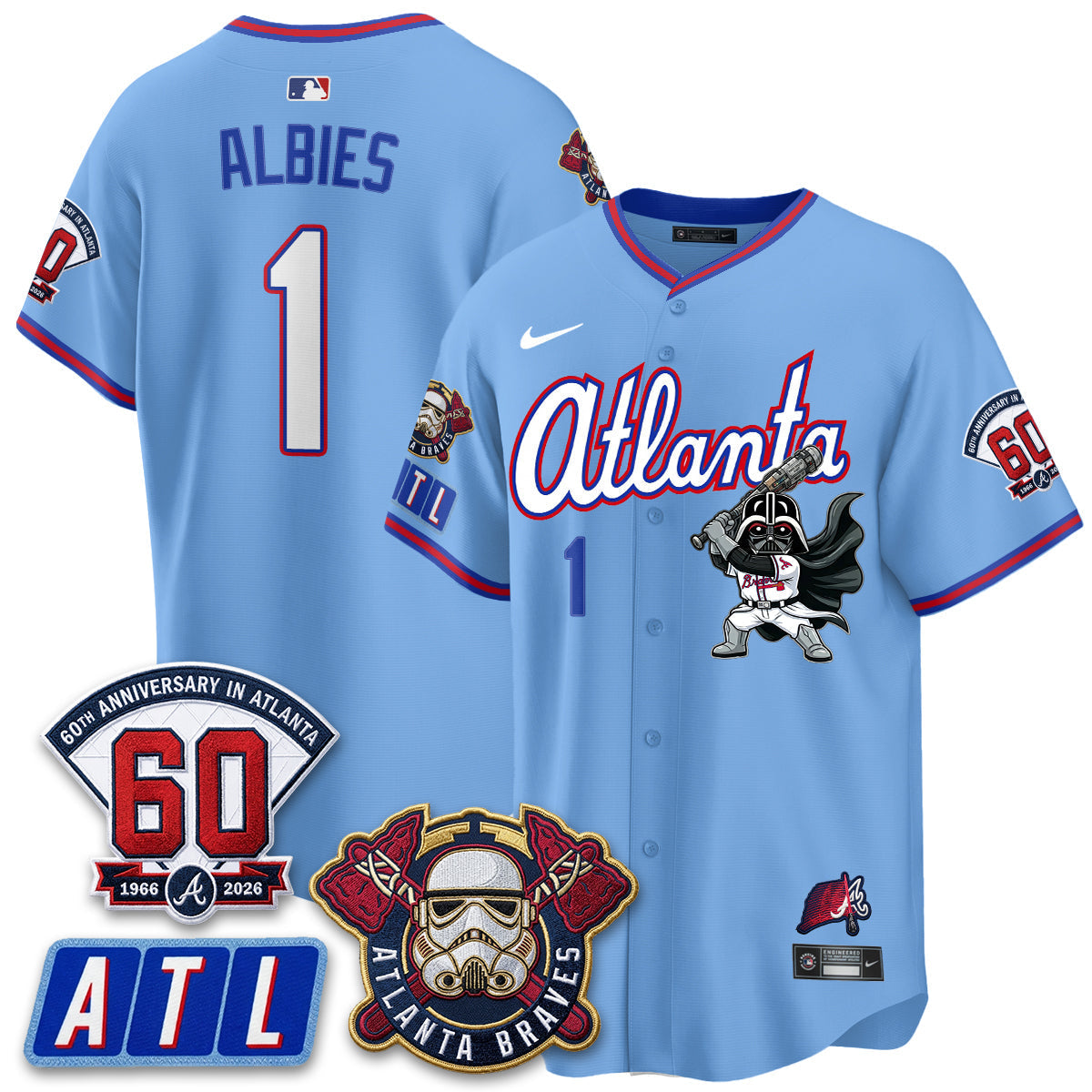 Atlanta Braves x SW Vapor Limited Jersey - Stitched