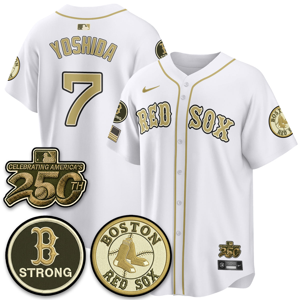 Boston Red Sox 2026 Armed Forces Day Jersey V2 - Stitched