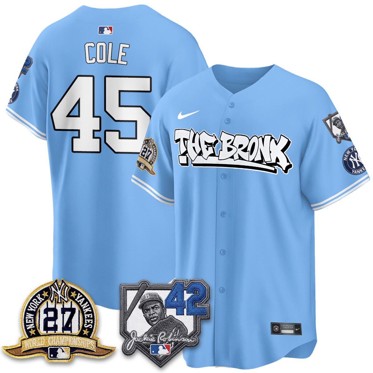 New York Yankees The Bronx 2026 Jackie Robinson Day Vapor Limited Jersey - Stitched