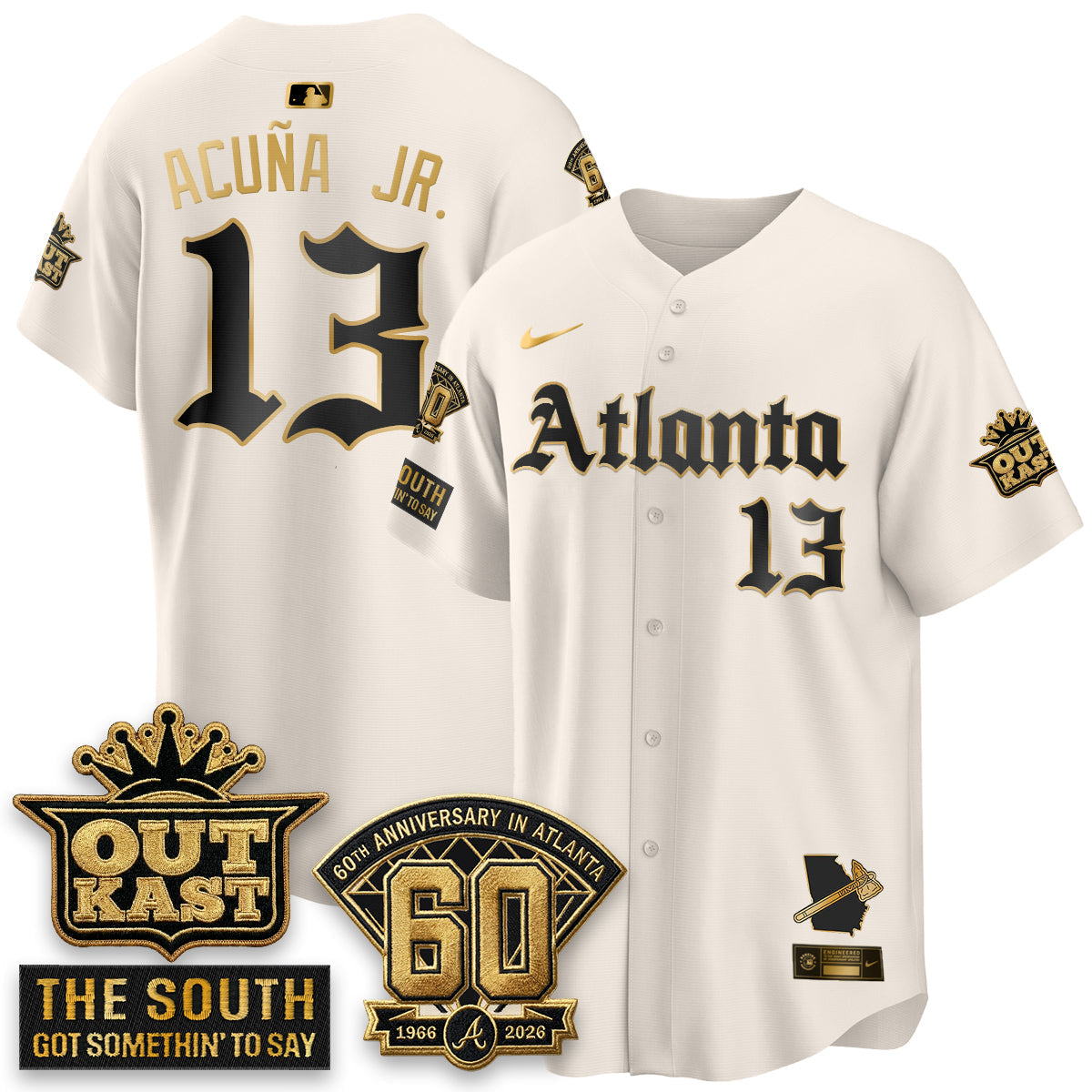 Atlanta Braves 2026 Gothic Edition Vapor Limited Jersey - Stitched