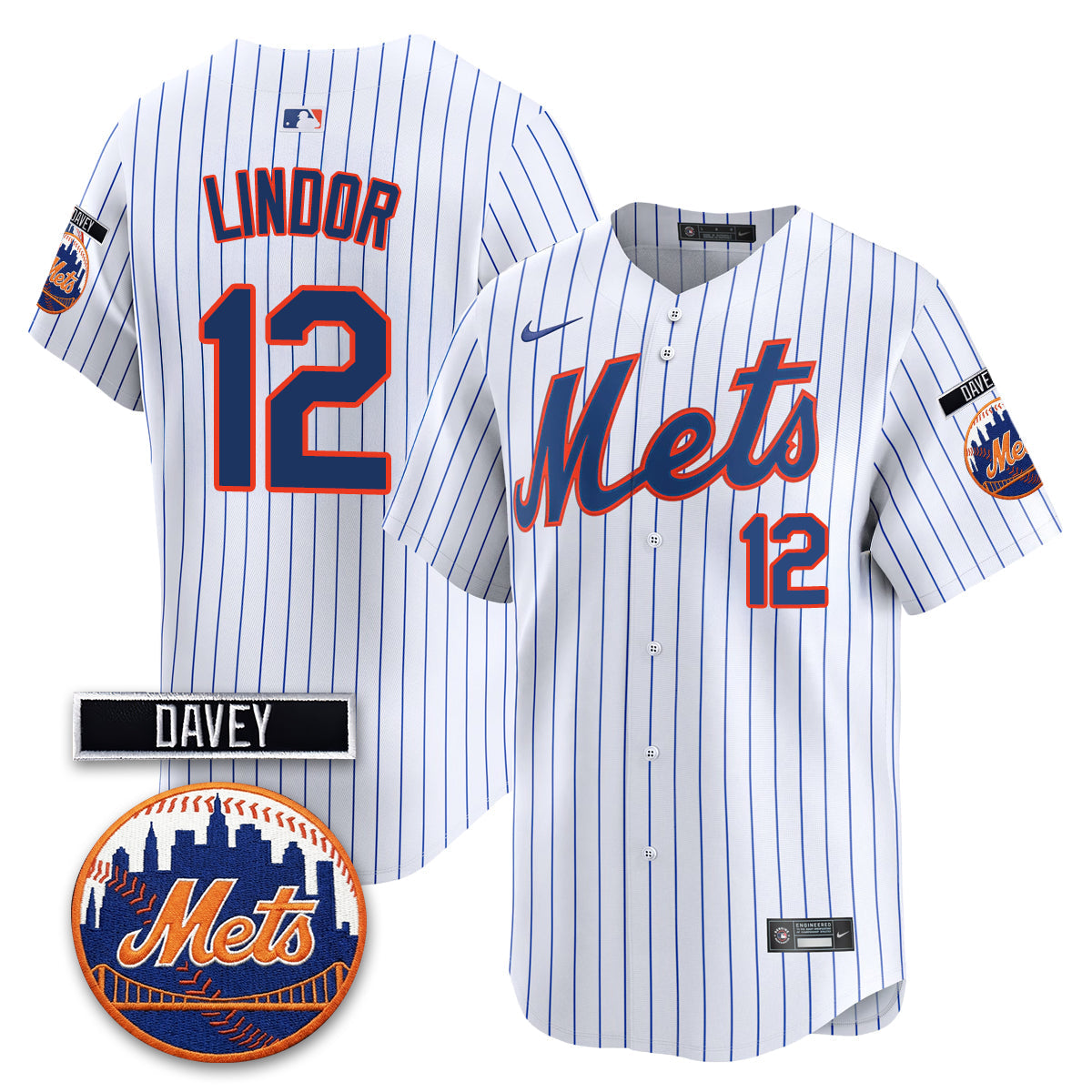 New York Mets 2026 Davey Johnson Memorial Vapor Limited Jersey - Stitched