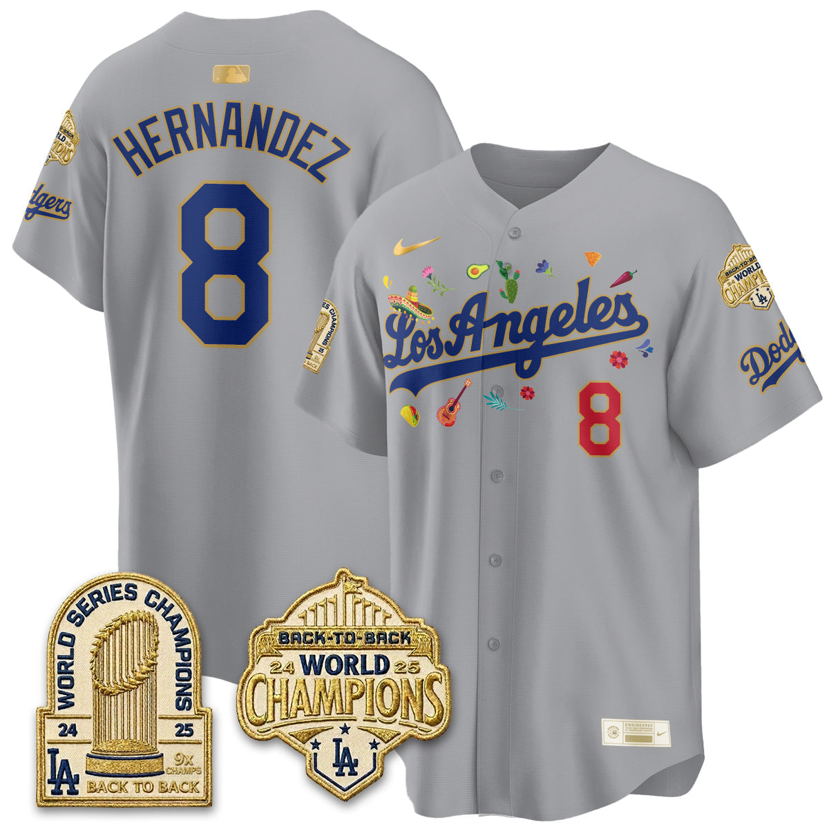 Los Angeles Dodgers Mexican Heritage 2026 Premier Limited Vapor Jersey - Stitched-Cuztomshoes
