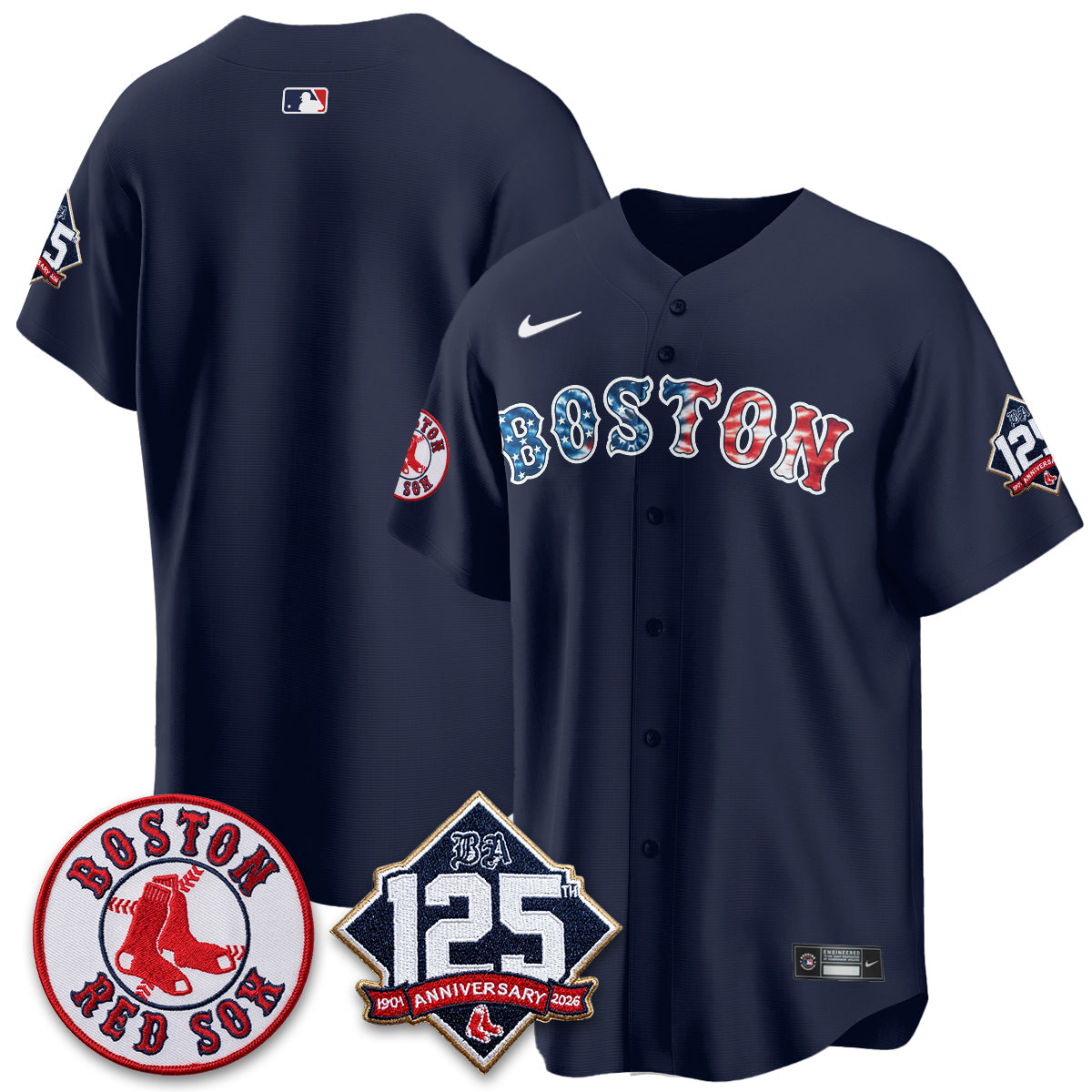 Boston Red Sox Americana 2026 Vapor Limited Jersey - Stitched