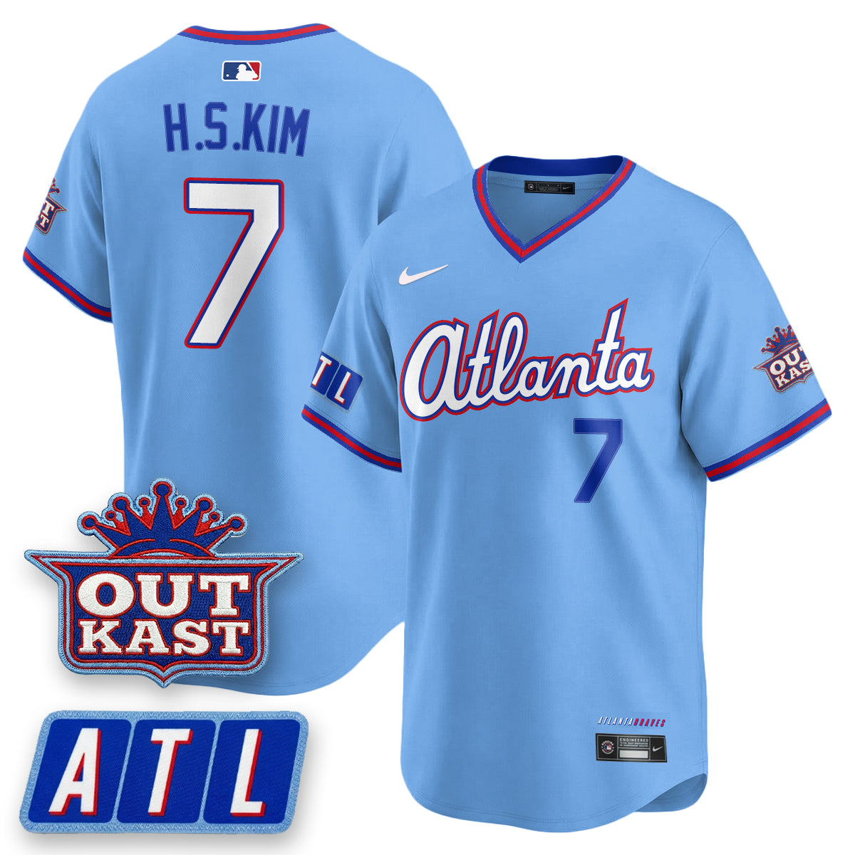 Atlanta Braves 2026 City Connect x Outkast Patch Vapor Limited Jersey - Stitched-Cuztomshoes