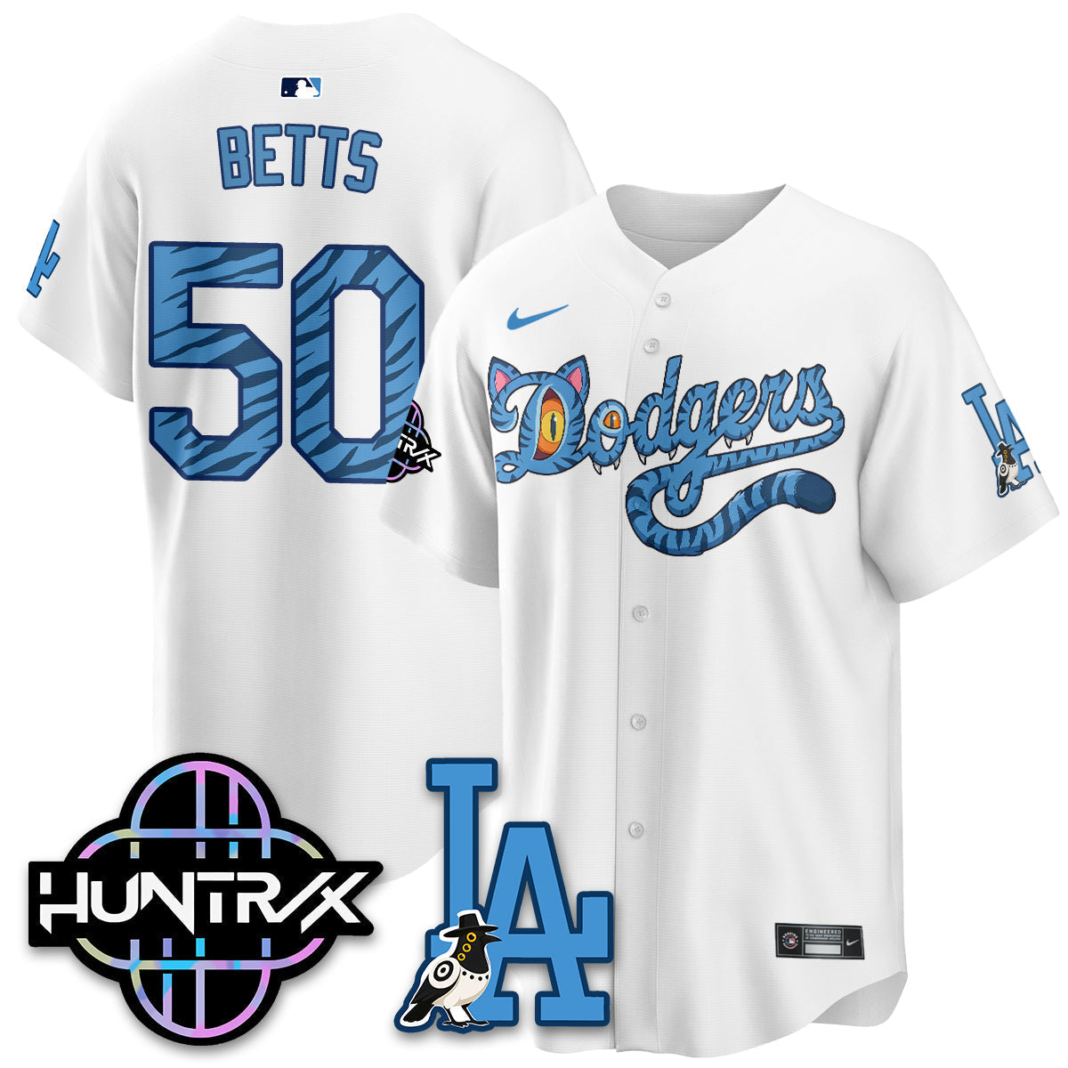 Los Angeles Dodgers x K-Pop Demon Hunters 2026 Vapor Jersey - Stitched-Cuztomshoes