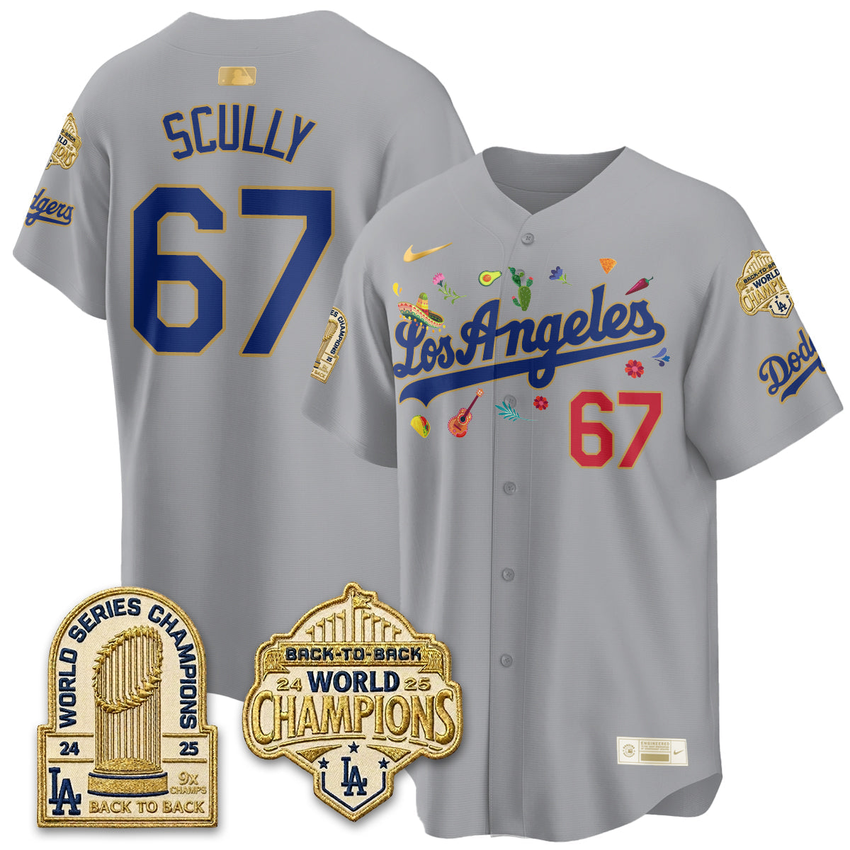 Los Angeles Dodgers Mexican Heritage 2026 Premier Limited Vapor Jersey - Stitched-Cuztomshoes