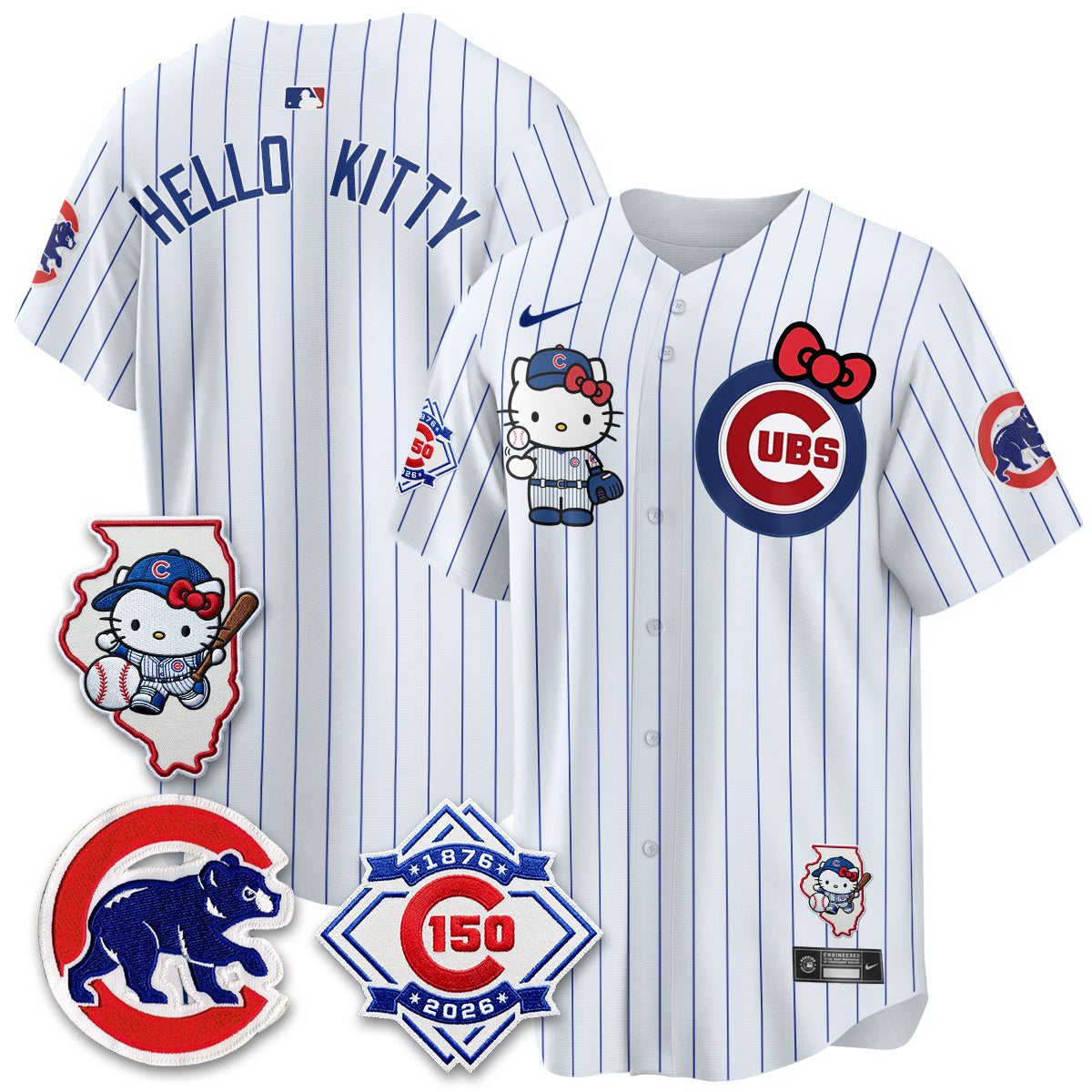 Chicago Cubs x Meow KT Vapor Premier Limited Jersey - Stitched V2