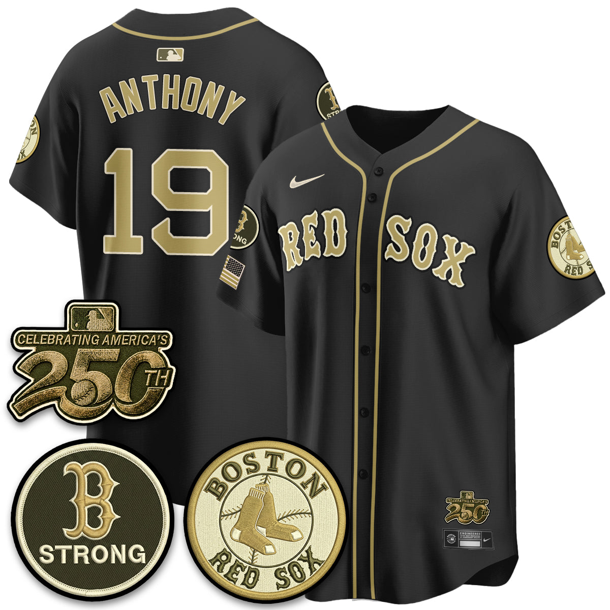 Boston Red Sox 2026 Armed Forces Day Jersey V2 - Stitched