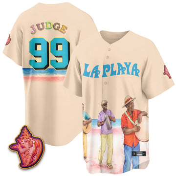 New York Yankees Beach Connect "La Playa" Edition Vapor Jersey- Patch Stitched