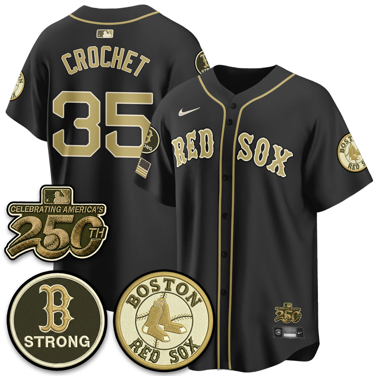 Boston Red Sox 2026 Armed Forces Day Jersey V2 - Stitched