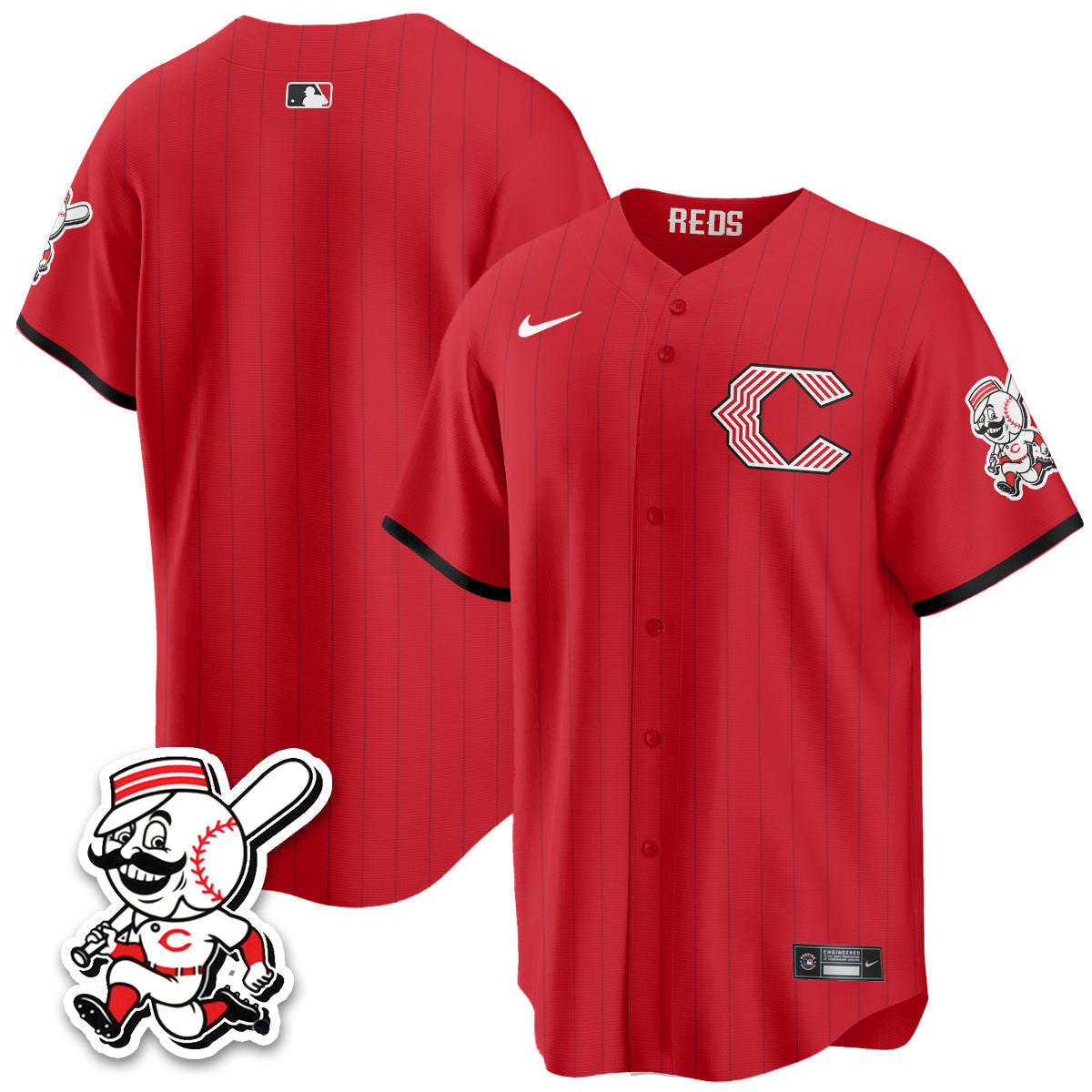 Cincinnati Reds 2026 City Connect Limited Vapor Jersey - Stitched