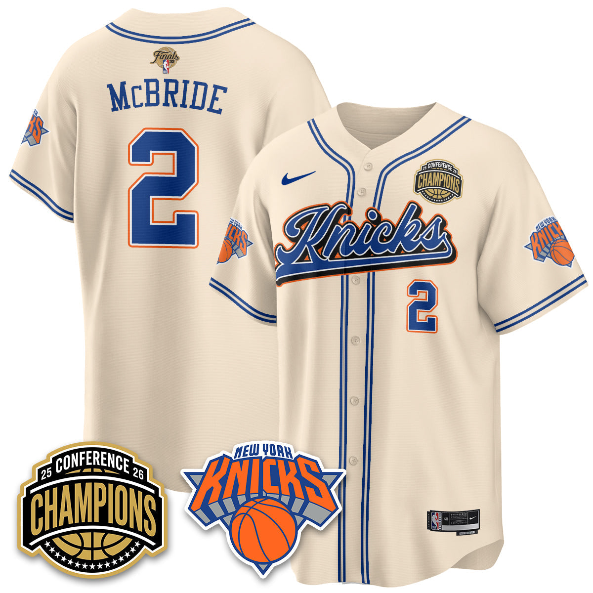 New York Knicks 2026 Basketball Finals Vapor City Edition Jersey V2- Stitched-Cuztomshoes