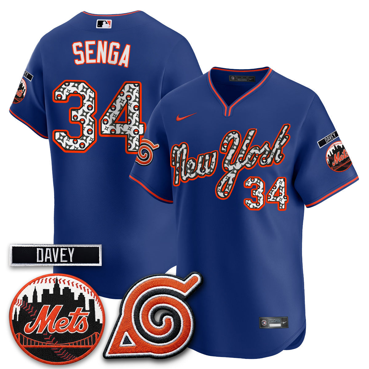 New York Mets x Naruto Nights 2026 Vapor Limited Jersey - Stitched V2