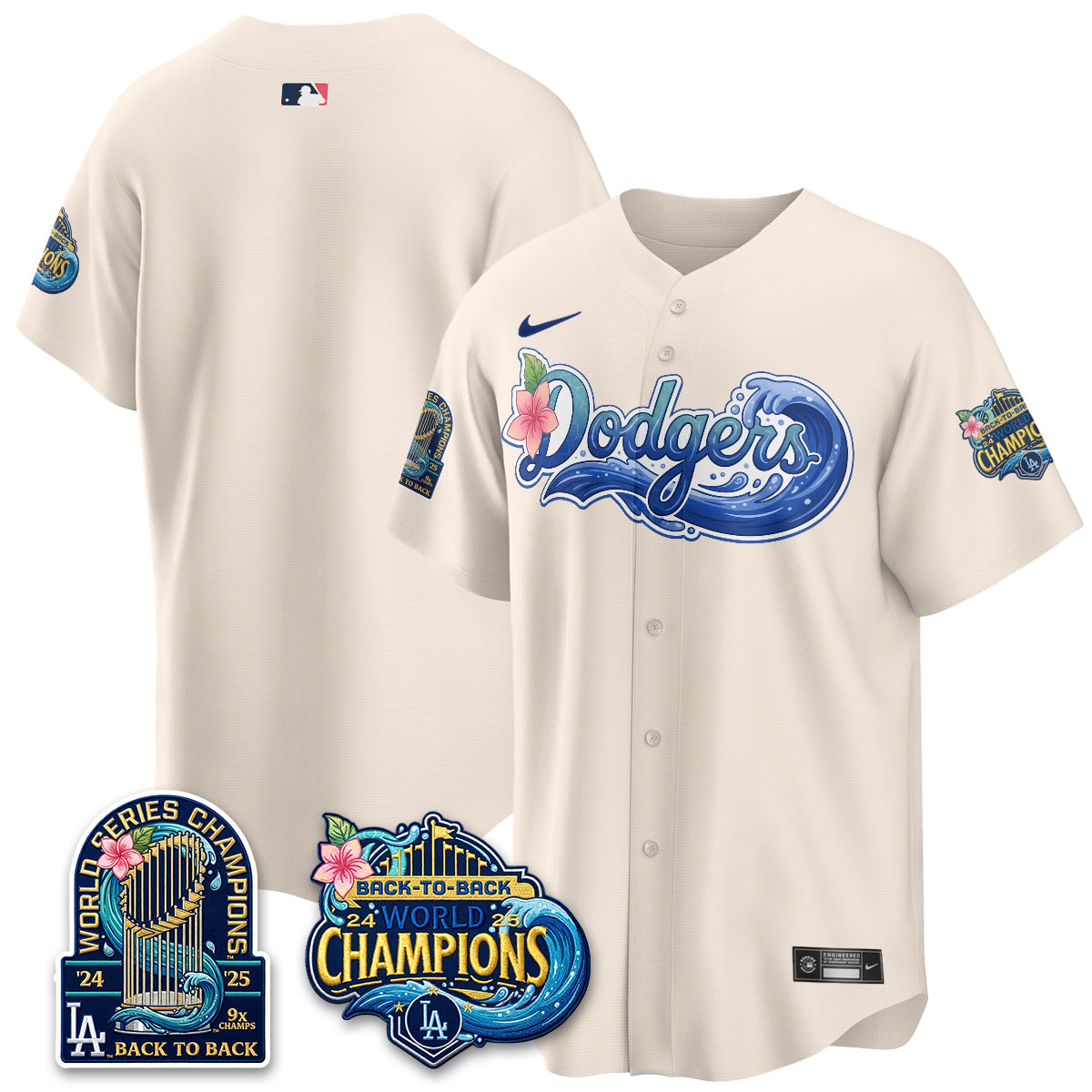 Los Angeles Dodgers Aloha Spirit Vapor Limited Jersey - Stitched-Cuztomshoes