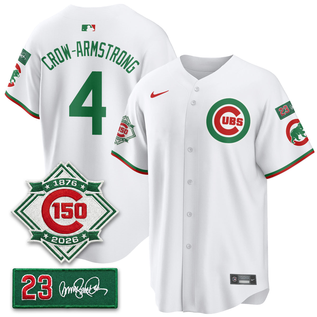 Chicago Cubs Limited Mexico Jersey - 150th Anniversary + Ryne Sandberg Tribute Patch Stitched