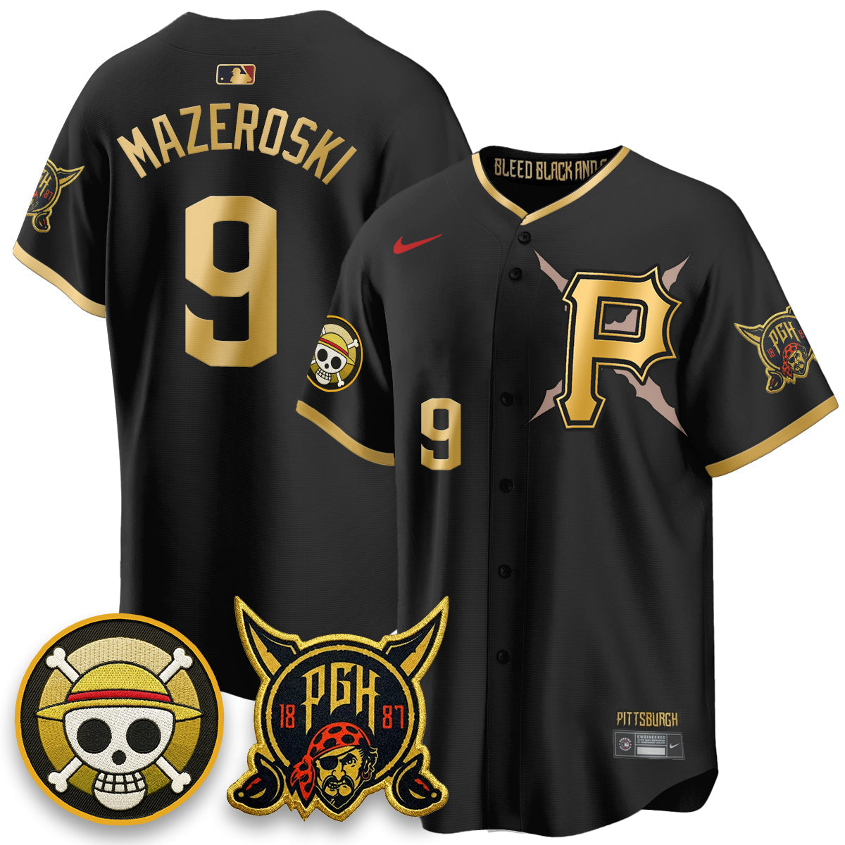 Pittsburgh Pirates 2026 City Connect x OP Vapor Limited Jersey - Stitched