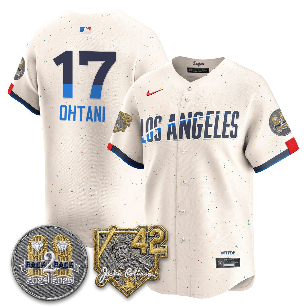 Los Angeles Dodgers - 2026 Jackie Robinson Day Vapor Limited Jersey - Stitched-Cuztomshoes