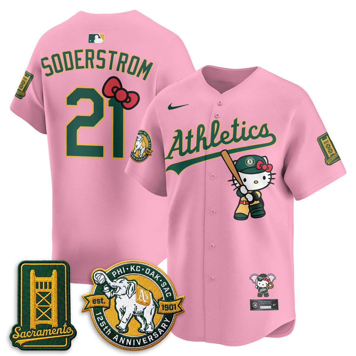 Athletics x Meow KT 2026 Vapor Limited Jersey - Stitched