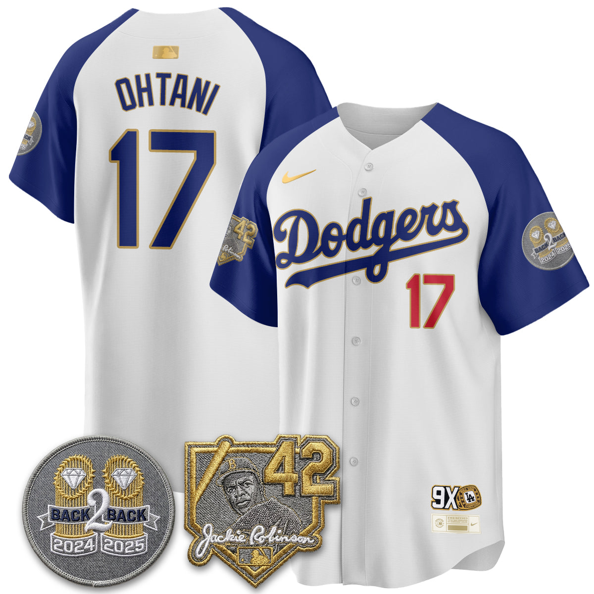 Los Angeles Dodgers - 2026 Jackie Robinson Day Vapor Limited Jersey - Stitched-Cuztomshoes