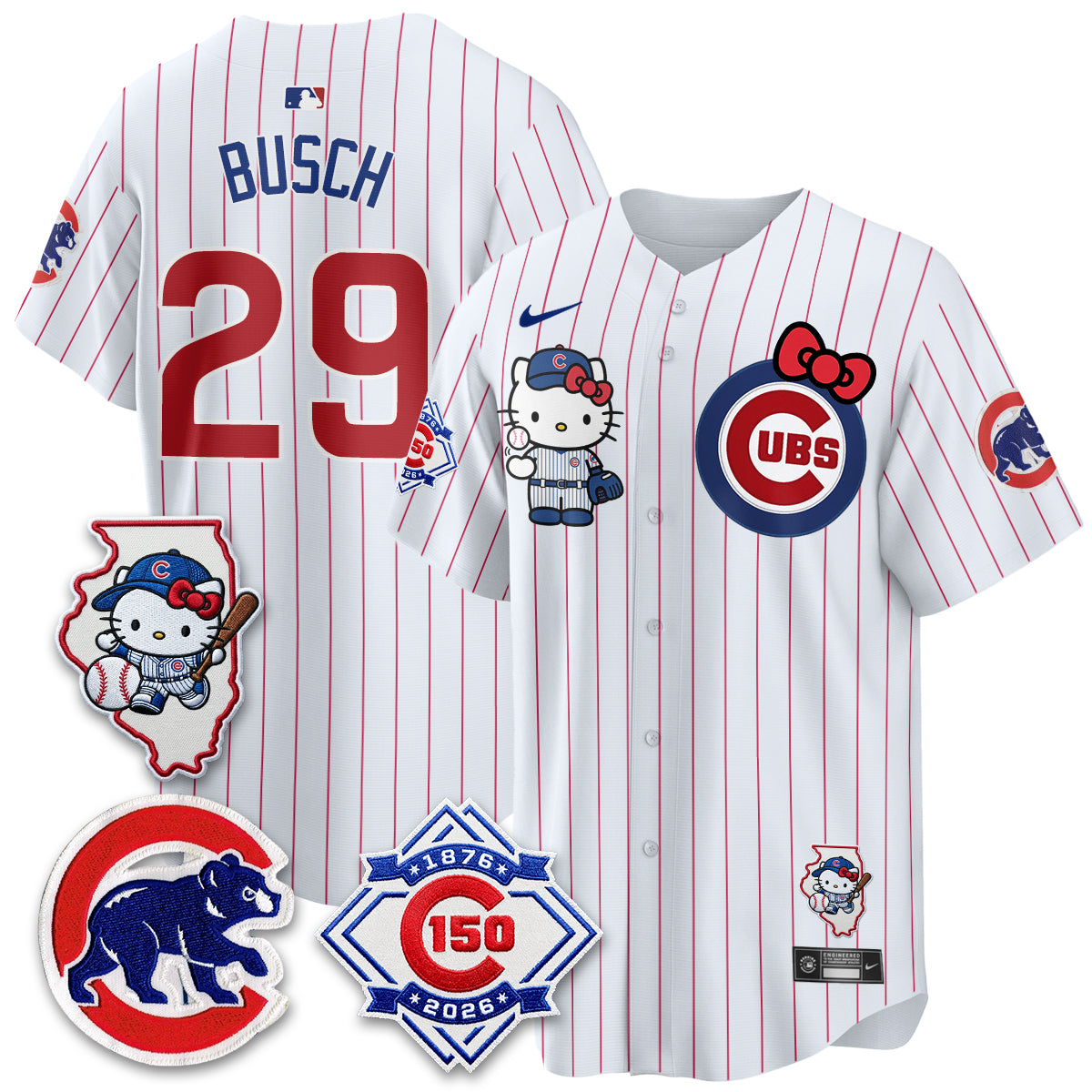 Chicago Cubs x Meow KT Vapor Premier Limited Jersey - Stitched V2