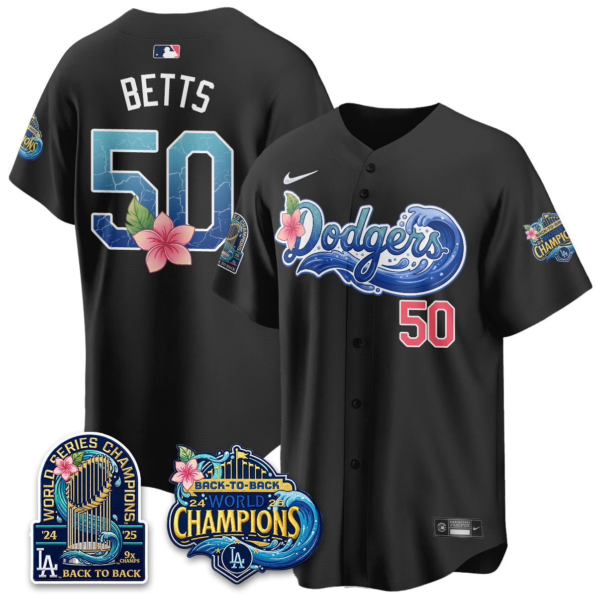 Los Angeles Dodgers Aloha Spirit Vapor Limited Jersey - Stitched-Cuztomshoes