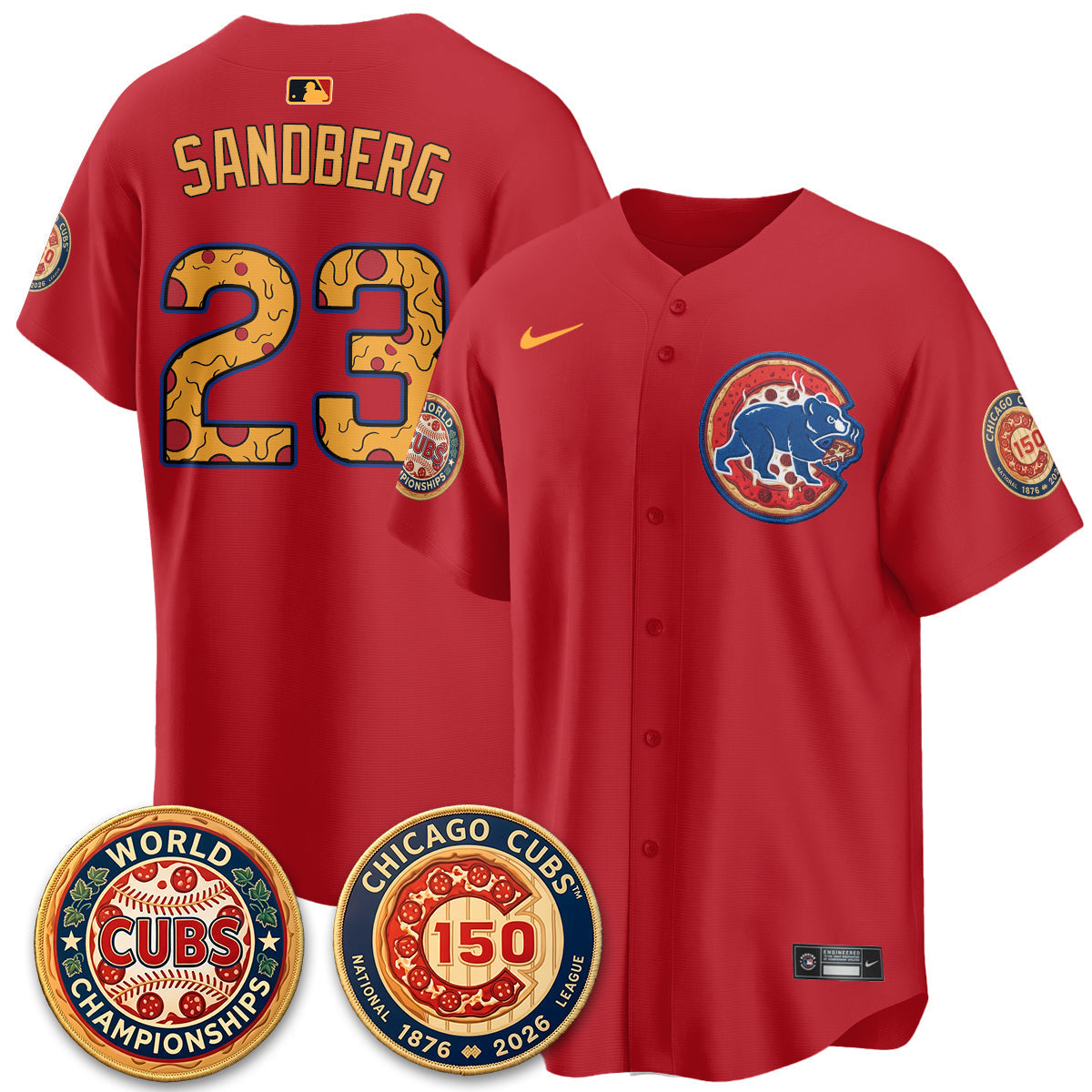 Chicago Cubs Deep Dish Pizza Vapor Limited Jersey - Stitched