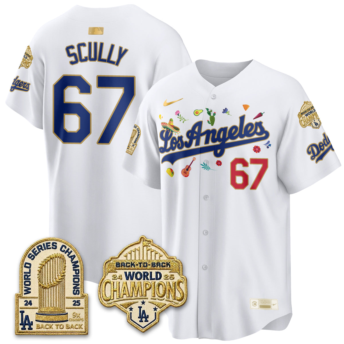 Los Angeles Dodgers Mexican Heritage 2026 Premier Limited Vapor Jersey - Stitched-Cuztomshoes