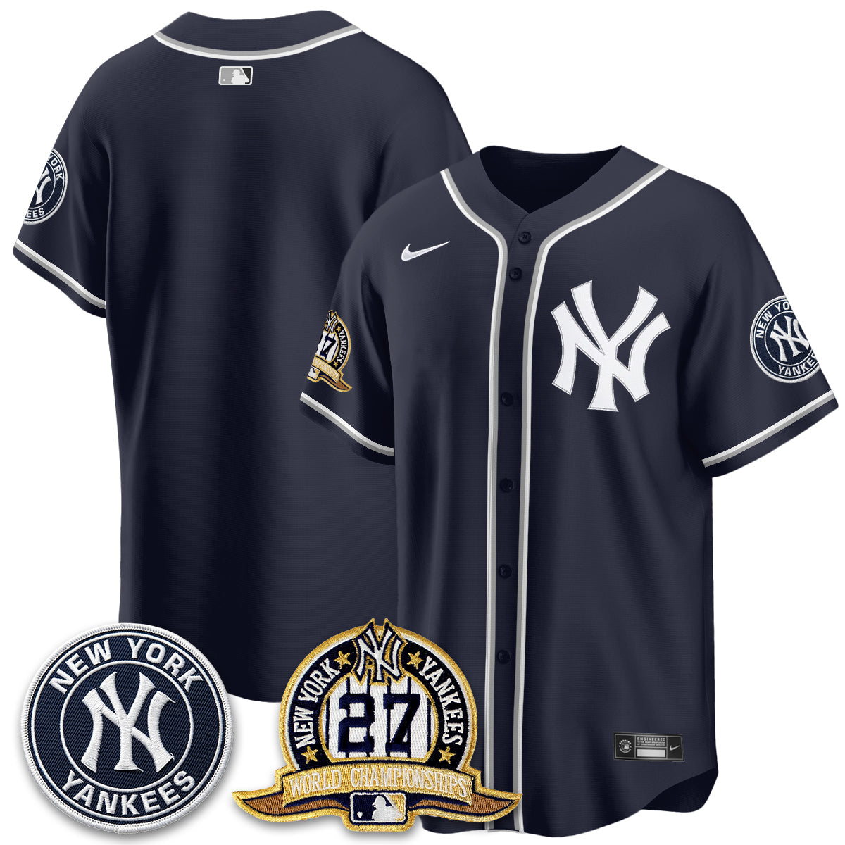 New York Yankees 2026 Black Out Style Vapor Limited Jersey - Stitched