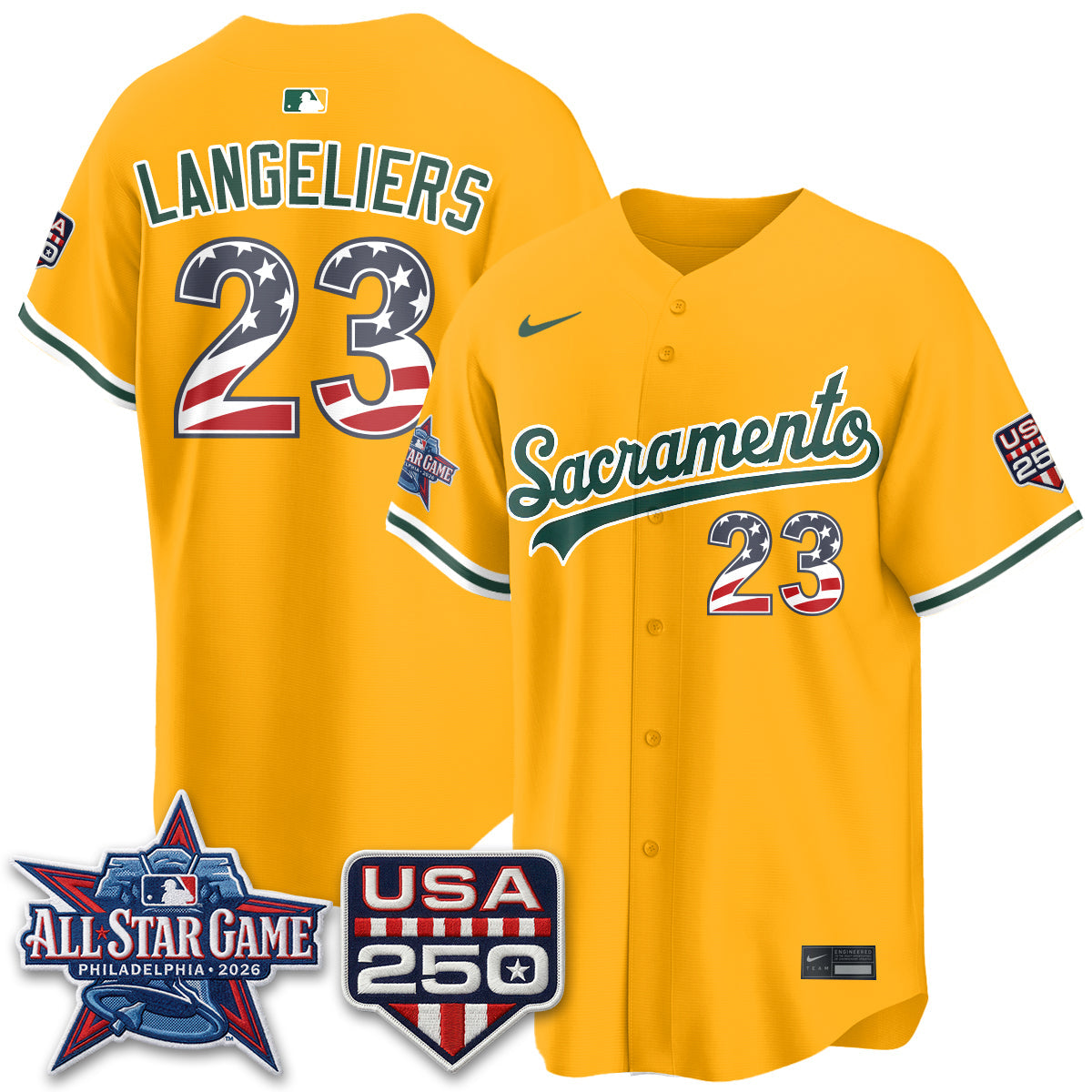 Athletics 2026 All Star Edition Vapor Jersey - Stitched