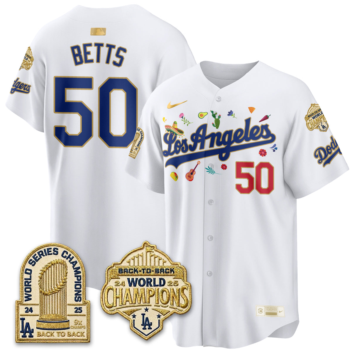 Los Angeles Dodgers Mexican Heritage 2026 Premier Limited Vapor Jersey - Stitched-Cuztomshoes